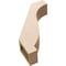 Ekena Millwork 5-inch W x 18-inch D x 24-inch H Baker Rough Cedar Woodgrain TimberThane Knee Brace, Primed BRCUR05X18X24BKRRCPR - alternate 6